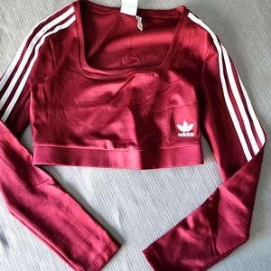 Adidas crop - Burgundy
